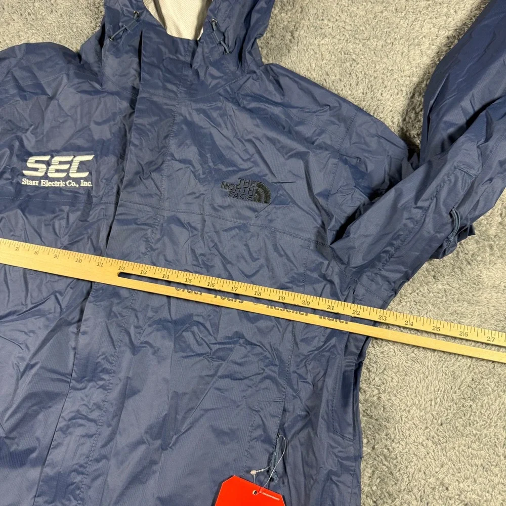 The North Face DryVent Rain Jacket  Shady Blue Hooded Lightweight Size Large NWT
